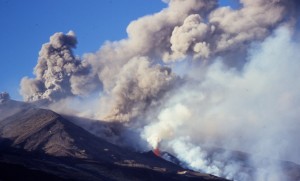 ETNA eruption vue genérale
