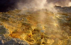 VULCANO cratere et soufre