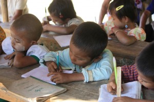 ecoliers dans ecole chin