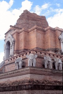 temple CHIANG MAN elephants